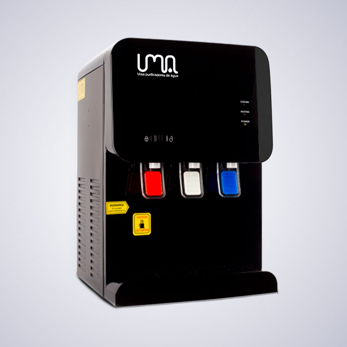 Mini dispensador de agua color negro